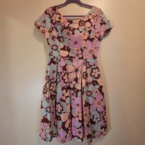 Eva Rose Floral Dress with Pockets